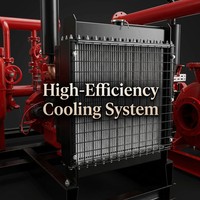 Ensemble de pompes à eau diesel haute pression MINGCHUAN avec armoire de commande automatique pour systèmes d'incendie et d'hydrant de entrepôt