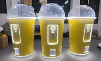 Distributeur de jouets en capsules métalliques à monnayeur pour parcs d'attractions, vente en gros
