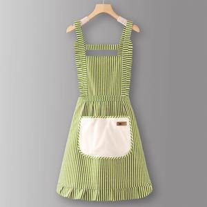 Personalised Work <strong>Apron</strong> Premium Cotton Bib with Kiss the Cook Cat Design for Chefs - Product Image 1