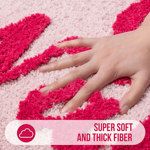 Get Naked <strong>Bath</strong> Mat Non Slip Machine <strong>Washable</strong> Absorbent Kids Room <strong>Rugs</strong> Modern Shaggy Fluffy Tufted Bathroom Mats with Logo - Product Image 3