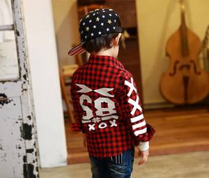 Vêtements pour garçons en gros, nouvelle collection, vêtements pour enfants, chemise polo à carreaux - Product Image 4