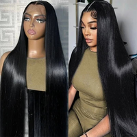 Pelucas de cabello vietnamita de densidad 250 13x4 pelucas delanteras de encaje transparente Full HD Peluca de encaje de pelo virgen recto de hueso HD
