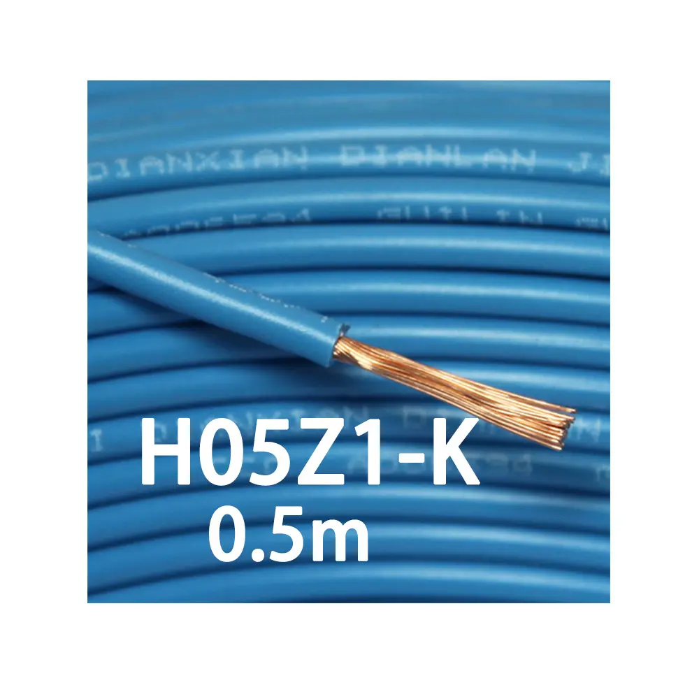 Elektrische Haus verdrahtung materialien H05Z1-K 300/500V Kupfer leiter 0,5mm flexibles LSZH-Gebäude kabel