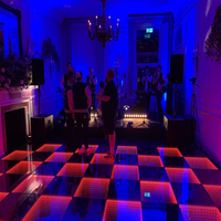 Vente chaude 3D Style Portable certifié CE LED piste de danse MIX couleur 10*10m décor de mariage panneau en forme de cercle