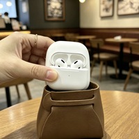 Mini porte-monnaie en cuir PU avec porte-clés, petite pochette pour écouteurs de style coréen avec anneau métallique et fermoir mousqueton