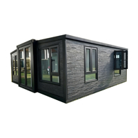 Villa préfabriquée de luxe 40ft 20ft, 2, 3, 4 ou 5 chambres, maison conteneur pliable et extensible, maison mobile portable, mini-maison