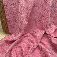 Tissu jacquard satiné de haute qualité, couleur brillante, bicolore, à fleurs, pour robe femme