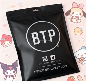 Moq 100 Miễn Phí Mẫu Nắp Kéo Zip Khóa Vải Bao Bì Nhựa Màu Đen Mờ Mờ Trượt Ba Bên Con Dấu Dây Kéo Túi Với Logo - Product Image 5