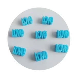 ולנטיין של היום אטומה מילה אהבה חרוזים אקריליים חור גדול חור רב תבשיל מכתב אהבה חרוזי - Product Image 4