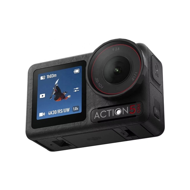 Osmo Action 5 Pro Standard Combo Waterproof Camera 1/1.3" Sensor 4K/120fps Video Subject Tracking Stabilization MicroSD 2.4"