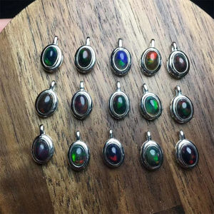 จี้คริสตัลขายส่งราคาถูก จี้โอปอลสีรุ้ง สร้อยคอจี้โอปอล เครื่องประดับ - Product Image 6