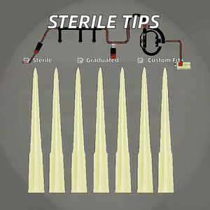 Embouts de micropipettes stériles en plastique, fournitures médicales, pipettes d'expérimentation graduées - Product Image 2