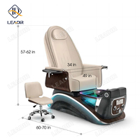 Mobilier de Luxe pour Salon de Manucure, Mobilier de Spa, Chaise de Massage Spa Pédicure de Luxe pour Salon d'Ongles, Chaises Pédicure, Chaise Pédicure Moderne