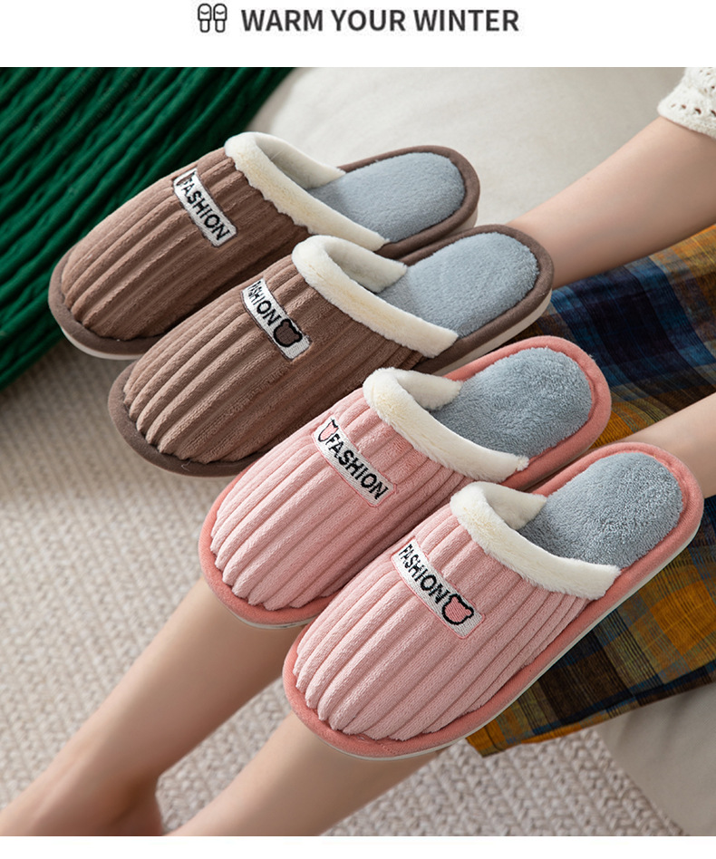 Cheap Wholesale Cute House Slippers Women Bedroom Indoor Plush Slippers Unisex