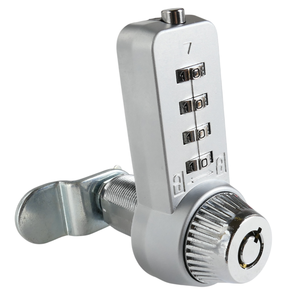 Serrure à combinaison OEM personnalisée à 4 chiffres en alliage de zinc avec double déverrouillage par clé et mot de passe pour armoire de gym, école, hôpital, stockage extérieur - Product Image 1