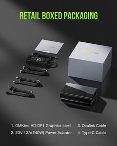 แท่นเชื่อมต่อการ์ดจอภายนอก GMKtec AD-GP1 พร้อมการ์ดจอ AMD Radeon 7600M XT สำหรับมินิพีซีและแล็ปท็อป - Product Image 6