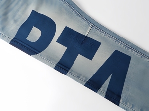<span class=keywords><strong>Jean</strong></span> en denim R+A coupe droite délavé moyen, imprimé rétro, écologique, marque de luxe RTA, collection automne 2026, style hip-hop décontracté pour homme - Product Image 4
