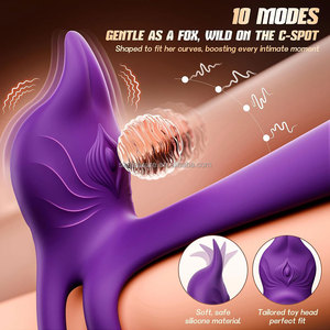 <span class=keywords><strong>Anneau</strong></span> pénien double vibrant en gros avec 10 modes de vibration, vibromasseur clitoridien et point G, <span class=keywords><strong>anneau</strong></span> pénien féminin, vibromasseur point G, jouets sexuels pour couple - Product Image 5