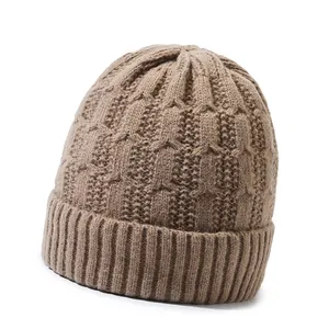 Custom Beanie Knit Cap Jacquard Winter Beanie 100% Acrylic Knit Cap Winter Hat Unisex