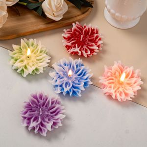 เทียนหอมรูปดอกเบญจมาศสำหรับตกแต่งโต๊ะในงานแต่งงานหรืองานเลี้ยง - Product Image 6