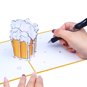 <span class=keywords><strong>Carte</strong></span> de vœux créative en papier creux imprimé en couleur, en trois dimensions, tasse <span class=keywords><strong>à</strong></span> bière, <span class=keywords><strong>fête</strong></span> <span class=keywords><strong>des</strong></span> <span class=keywords><strong>pères</strong></span>, <span class=keywords><strong>carte</strong></span> pop-up 3D, <span class=keywords><strong>carte</strong></span> de bénédiction - Product Image 2
