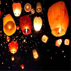 Lanterne ovale lumineuse LED personnalisable IP65, prix usine, pour festivals et aménagements paysagers, lanterne à vœux - Product Image 1