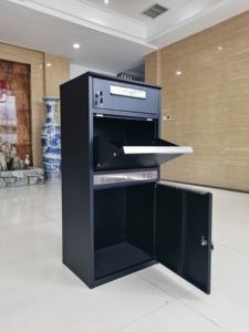 새로운 디자인 안전 맞춤형 아연 도금 강철 우편함 가정 정원 소포 배송함 (야외용) - Product Image 3