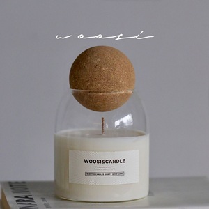 <span class=keywords><strong>Vela</strong></span> en Frasco de Vidrio de Borosilicato Alto, Sencilla y Elegante, <span class=keywords><strong>con</strong></span> Tapa, Forma Ovalada, para Decoración de Bodas, Navidad y Pascua - Product Image 1