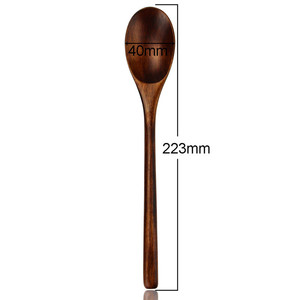 <span class=keywords><strong>Amazon</strong></span> Venta caliente cocina de accesorios de madera cariño cucharas Natural reutilizable cuchara de madera - Product Image 5