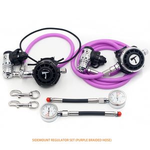 ชุดเรกกูเลเตอร์ดำน้ำแบบไซด์เมาท์พร้อมเกจวัดแรงดันโลหะ ราคาขายส่ง - Product Image 6