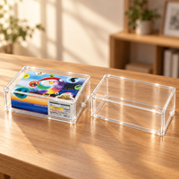 Étui de présentation magnétique en acrylique personnalisable de qualité supérieure pour boîte cadeau de carte Blue Moon, étanche, anti-poussière, protection UV, aimant N52