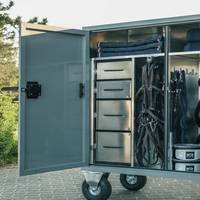 Armoire à Sellerie Équestre Personnalisée pour Chevaux – Coffre de Rangement pour Sellerie Extérieure