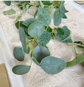 Décorations de noël guirlande de feuilles de cyprès artificielles décoration de la maison guirlande de noël arbre de noël décoration en rotin - Product Image 4