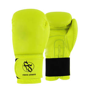 Venta al por mayor de guantes de boxeo de cuero genuino de vaca y cuero PU impreso personalizado OEM Logo etiquetado accesorio de artes marciales - Product Image 1