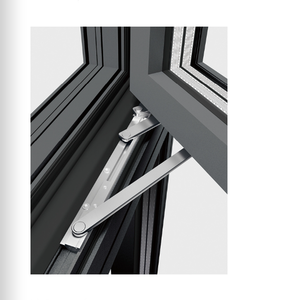Modern Double Tempered Glass Burglar Proof Horizontal Sliding Aluminum Alloy Balcony Window with <strong>Security</strong> <strong>Bars</strong> - Product Image 1