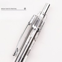 Stylo gel Lightning, dernier produit, rouge, minimaliste, stylo gel à clic, largeur d'écriture de 0,5 mm, grande capacité, stylo de test, longue durée, bureau