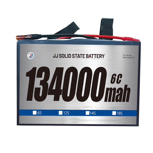 Newest High Density 300wh/kg Battery 134000mah 134ah 6S 12S 18S 24S Solid State Battery for Large Payload Drones