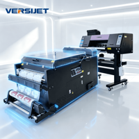 VERSIJET 4 Head Digital Integrated DTF T-Shirt Printer Otomatis Roll-To-Roll Tinta Pigmen Multiwarna Baru Garansi 1 Tahun 60cm