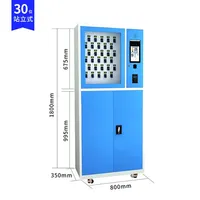 Boîte de gestion de clés RFID intelligente avec lecteur d'empreintes digitales, carte et code, murale ou sur pied, pour clés de voiture
