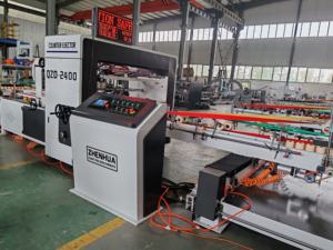 QZD PLC Control Folder Gluer Machine Máquina formadora de cajas de cartón corrugado Máquina encoladora de cartón de velocidad ajustable - Product Image 4