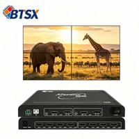 Boîtier de fusion vidéo 8K à 2 entrées et 8 sorties, résolution maximale 7680x2400P60, compatible HDCP2.2, conception de bureau pour mur d'affichage de centre commercial