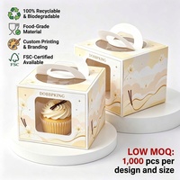 Hochwertige Bäckerei-Verpackungsboxen mit Eigenem Logo Lebensmittelechte Papierboxen für Kuchen Kleine Papierboxen für Kuchen Gebäck Desserts