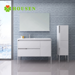 Housen Vente en gros Chine Bois Moderne Salle de Bain Vanité Armoires avec Lavabo - Product Image 3