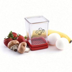 Fruit <b>Vegetable</b> Speed Slicer Stainless Steel Push Plate Manual Cup <b>Cutter</b> Portable Banana Strawberry Slicing Tool Kitchen - Product Image 5