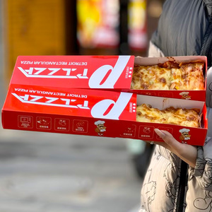 Caja de Embalaje Biodegradable Plegable para Pizza para Llevar o Entrega a Domicilio con su Propio Logotipo, Color Personalizado - Product Image 6