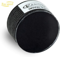 Rayspeed prêt à être expédié, embout de queue de billard Kamui noir de 14 mm avec embout transparent, accessoires pour queue de billard