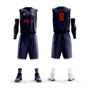 Adaptación de estilo, camiseta de baloncesto personalizada Reversible, uniforme de baloncesto transpirable de buena calidad para Club - Product Image 1