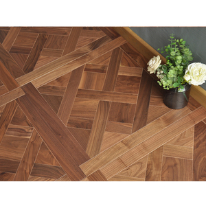 Parquet in noce per interni di alta classe massiccio 600x600x15(2)mm parquet in legno di noce americano versailles - Product Image 2
