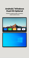 Pantalla táctil LCD montada en la pared Android de 32 pulgadas, publicidad para tiendas minoristas, hoteles, ascensores, ventanas de tiendas, vídeo publicitario versátil