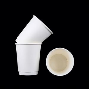 แก้วกาแฟกระดาษพิมพ์ลายตามสั่งแบบใช้แล้วทิ้ง สีขาว แก้วกระดาษสองชั้น - Product Image 6